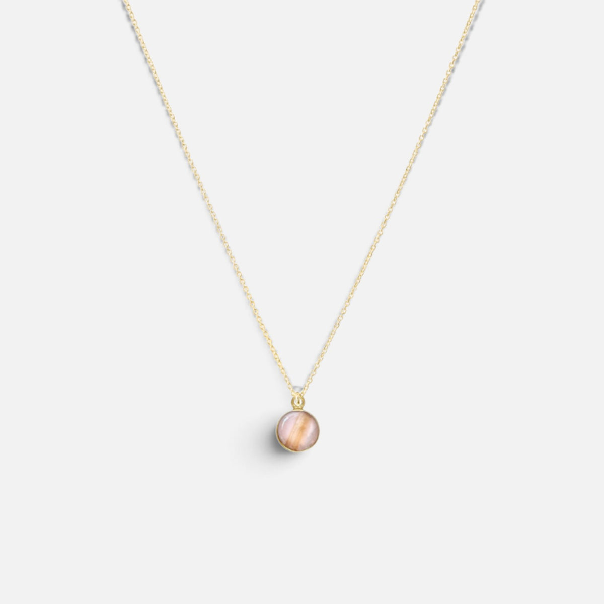 Haarlok ketting 14k gold filled goud met haarlok hanger handgemaakt roze