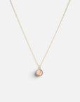 Haarlok ketting 14k gold filled goud met haarlok hanger handgemaakt roze