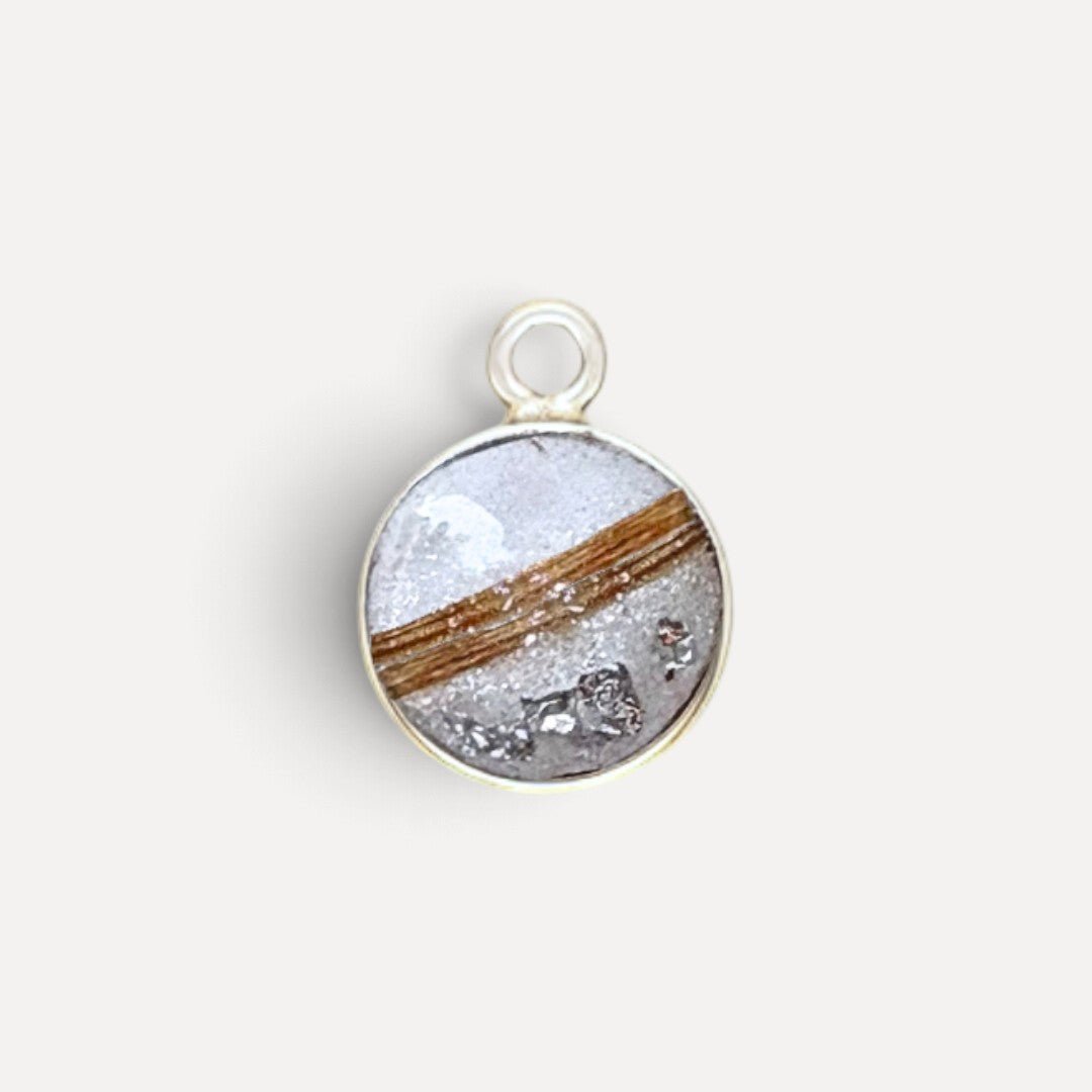 Haarlok ketting parelmoer | .925 STERLING ZILVER - Kleine Zus