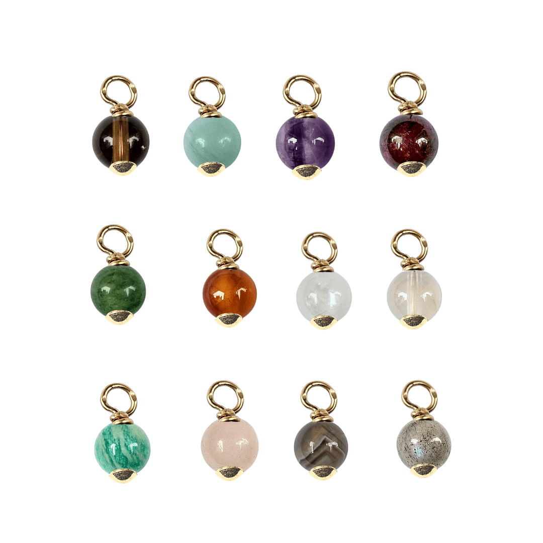 Hanger geboortesteen | 6 mm | GOUD - GOLD FILLED - Kleine Zus