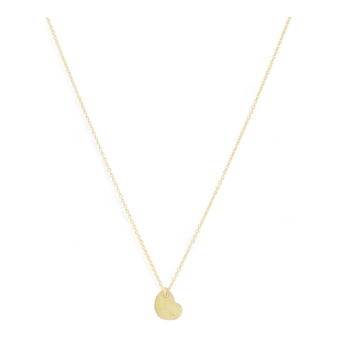 Gouden dames ketting met gouden hartje