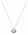Zilveren dames ketting met bedel van 13mm