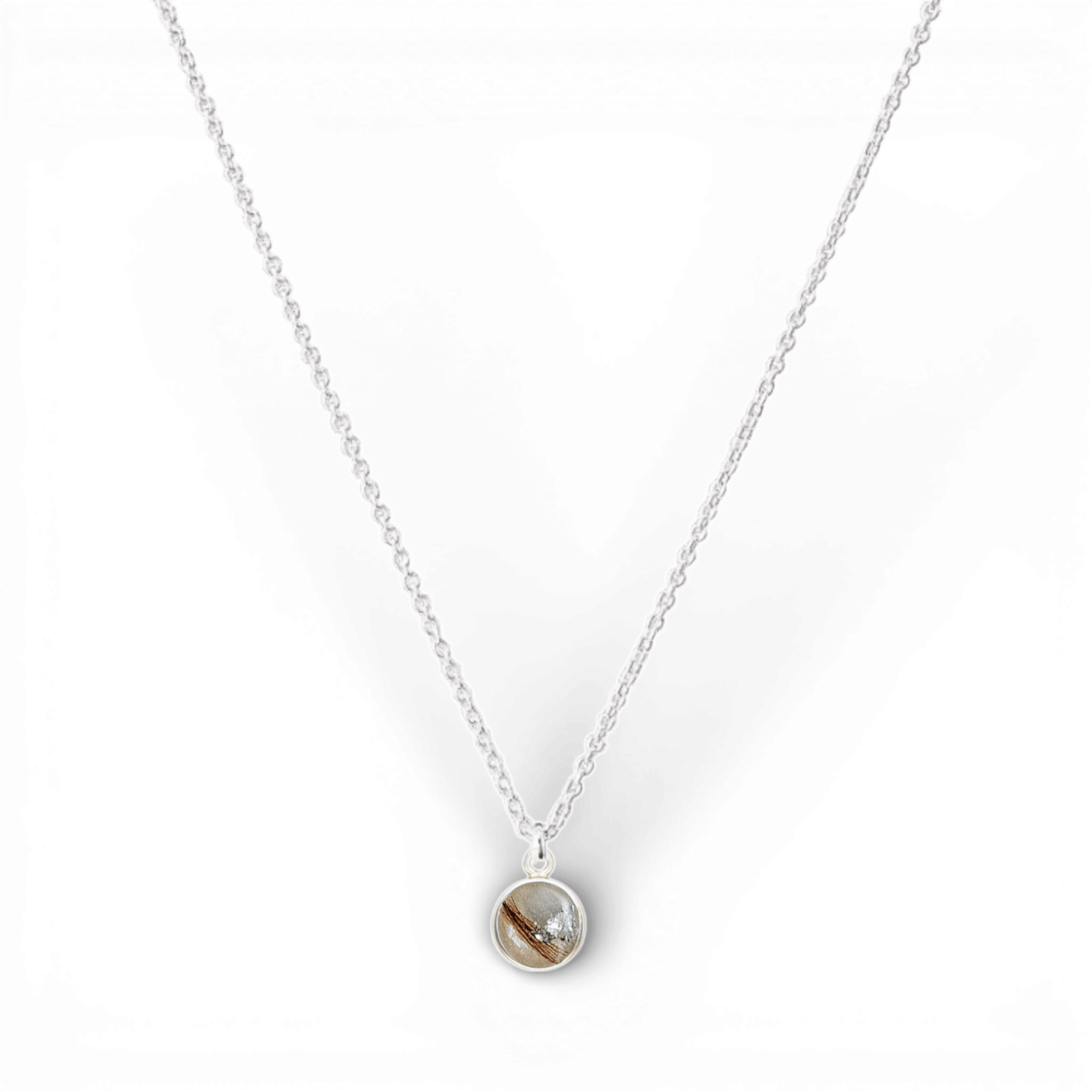 Haarlok sieraad | Ketting met hanger haarlok | .925 STERLING ZILVER - Kleine Zus