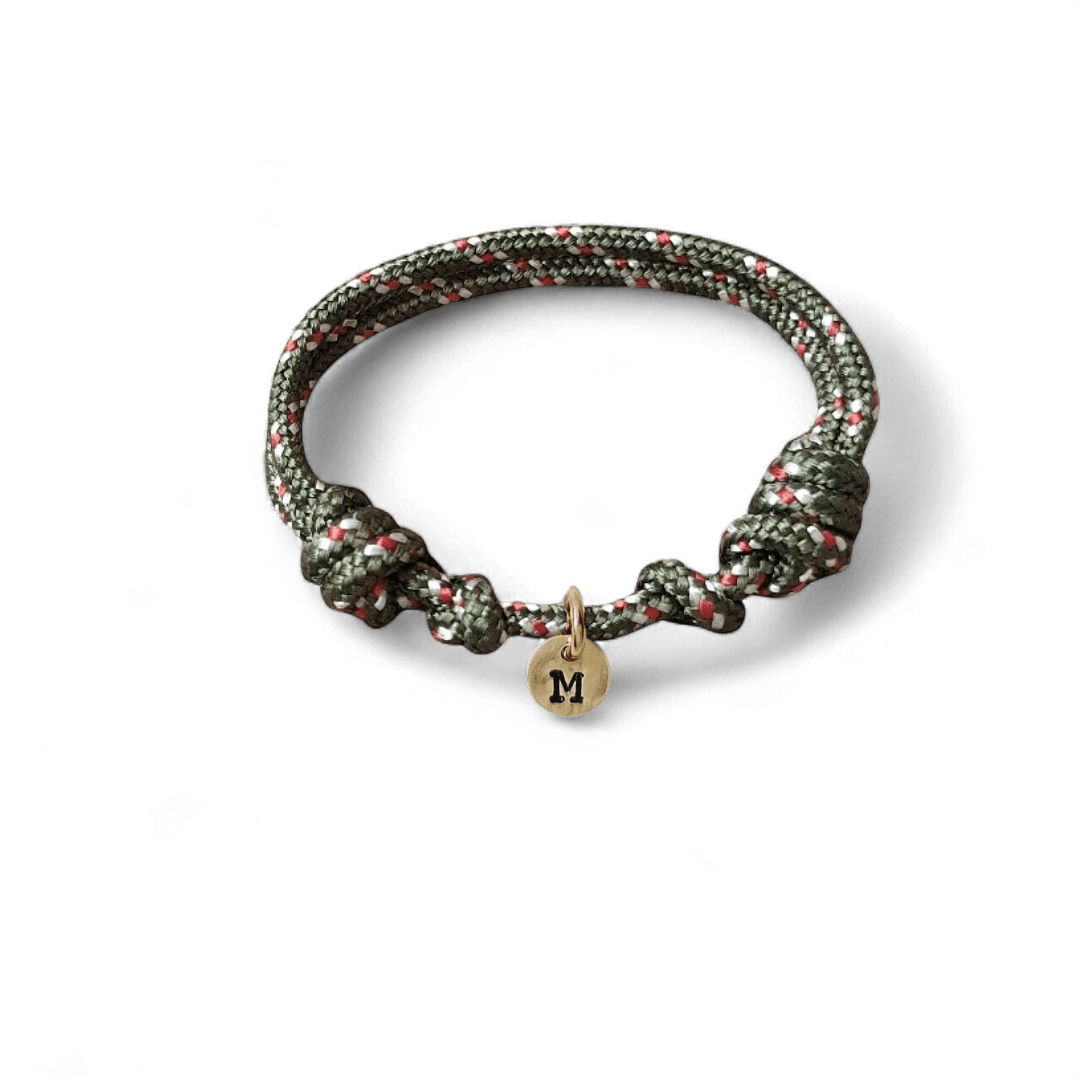 Koordarmband met letter of symbool | Jongens | GOUD - GOLD FILLED - Kleine Zus