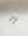 Parel oorbel zilver | Stud | .925 STERLING ZILVER - Kleine Zus
