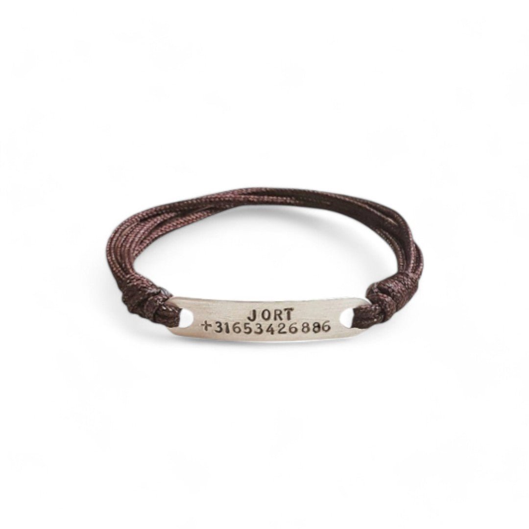 Handgemaakte SOS Armband | Mat | .925 STERLING ZILVER - Kleine Zus
