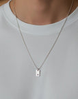 Ketting zilver met datum | Tag | .925 STERLING ZILVER - Kleine Zus