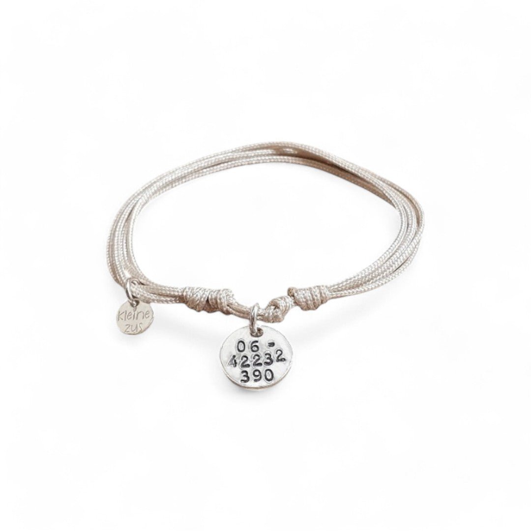 Handgemaakte SOS Armband zilveren bedel | .925 STERLING ZILVER - Kleine Zus